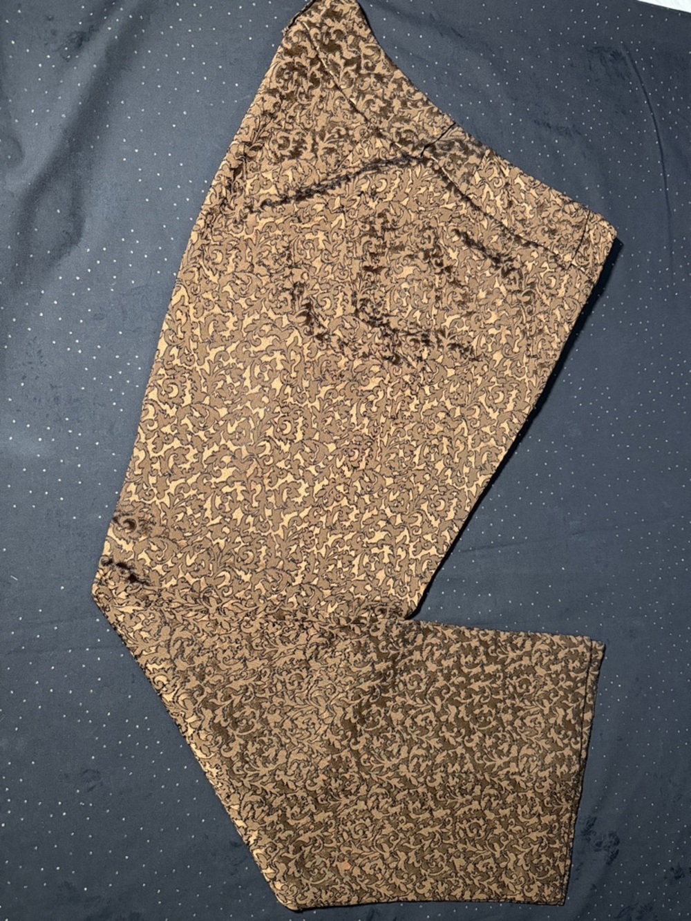 Harold's Brown Printed Chino Pants